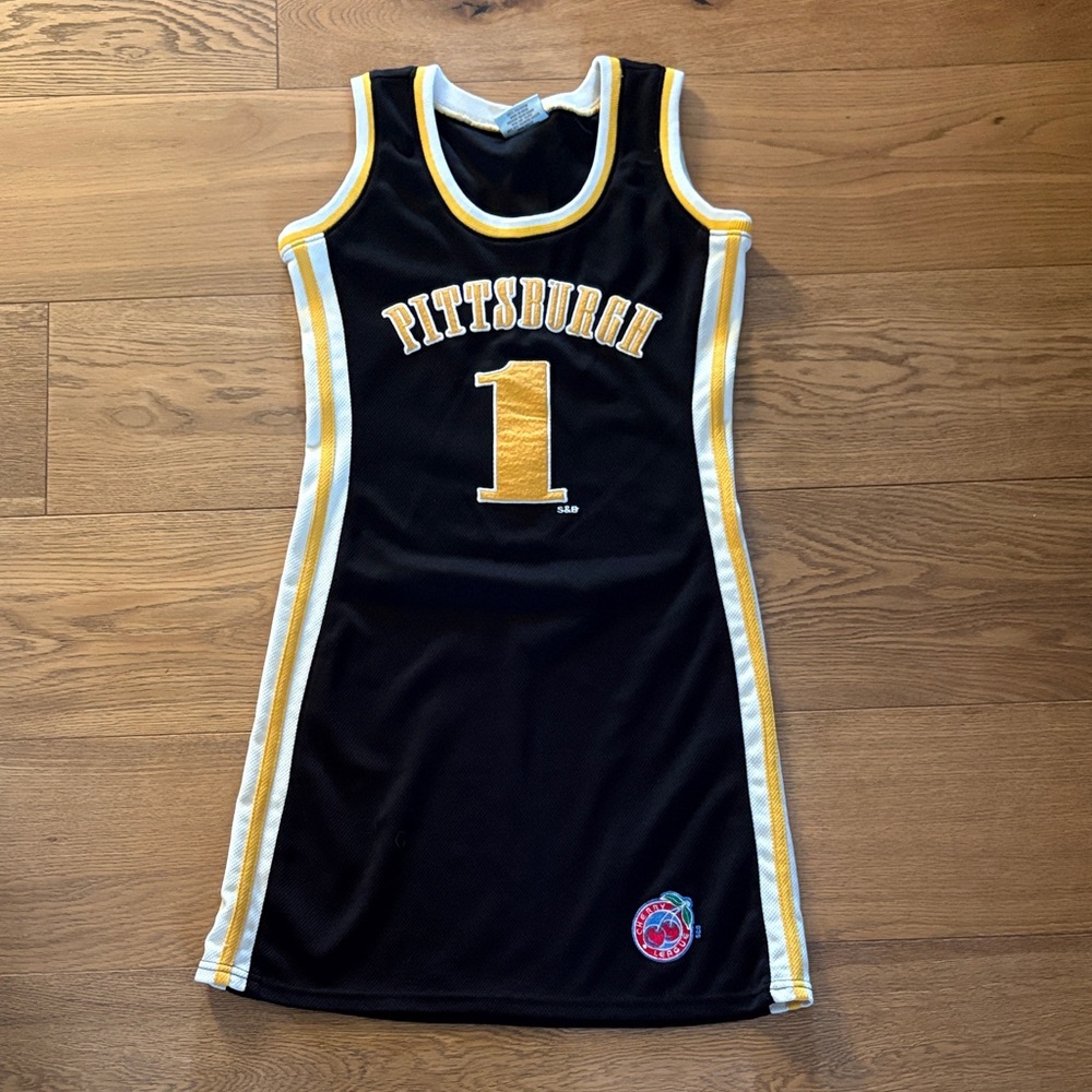 Vintage Steelers Black and Gold Pittsburgh Jersey Dress